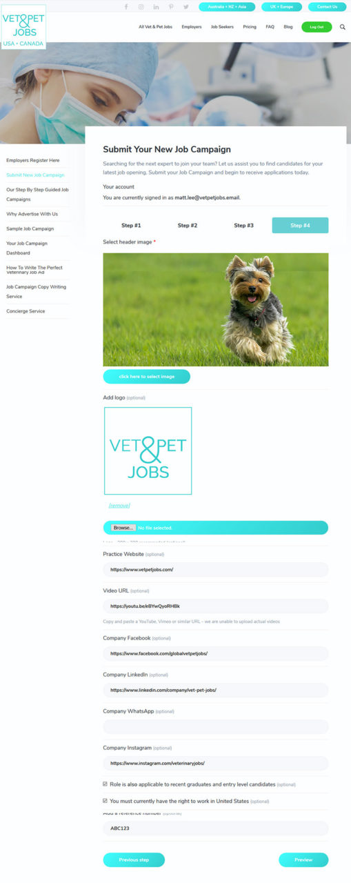 200307 Step 4800 Veterinary Jobs the Fresh Way Australia NZ Asia
